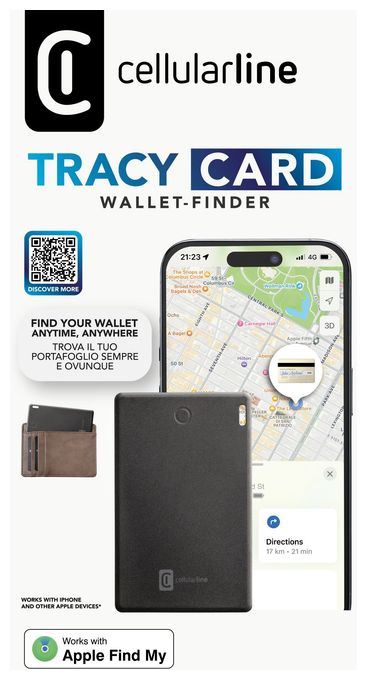 Apple Find My  Tracy Card (Schwarz) 