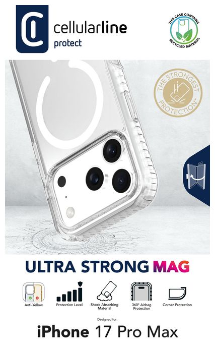 Cover für Apple iPhone 17 Pro Max  Ultra Strong Mag (Transparent) 