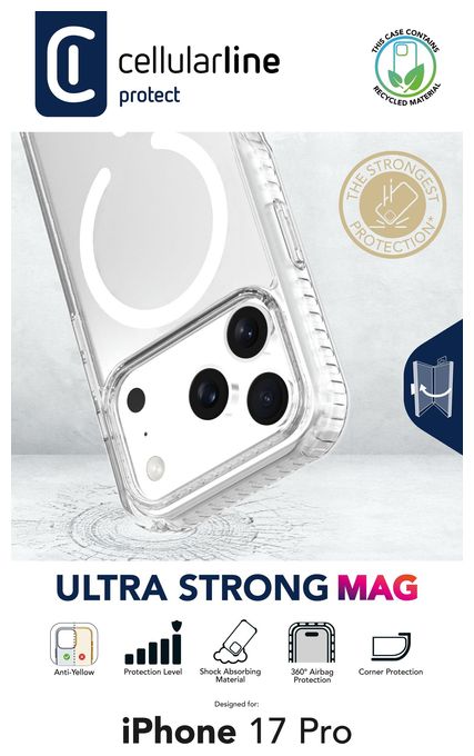 Cover für Apple iPhone 17 Pro  Ultra Strong Mag (Transparent) 