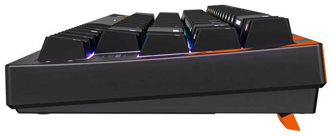RGB-LED Gaming Tastatur USB  K5 Pro TMR Compact (Schwarz, Orange) 