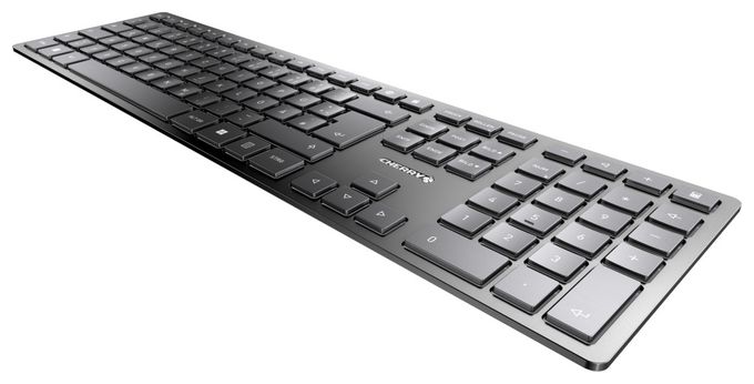 Universal Tastatur RF Wireless + Bluetooth 2.4 - 2.4835 GHz  KW9100 Slim (Schwarz) 