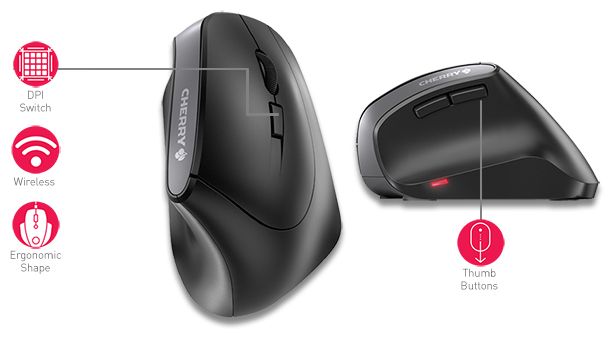 1200 DPI Büro Maus Optisch  MW4500 (Schwarz) 