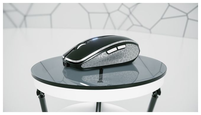 3000 DPI Maus Optisch  MW8C Advanced (Schwarz, Grau) 