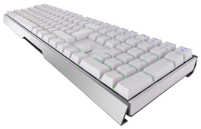 RGB-LED Gaming Tastatur RF Wireless + Bluetooth 2.4 GHz  MX3.0S RGB (Weiß) 