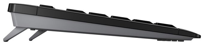 Heimbüro Tastatur RF Wireless 2.4 GHz  Stream Desktop Comfort (Schwarz) 