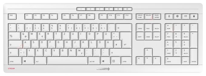 Universal Tastatur RF Wireless 2.4 - 2.4835 GHz  Stream Desktop Recharge (Grau) 