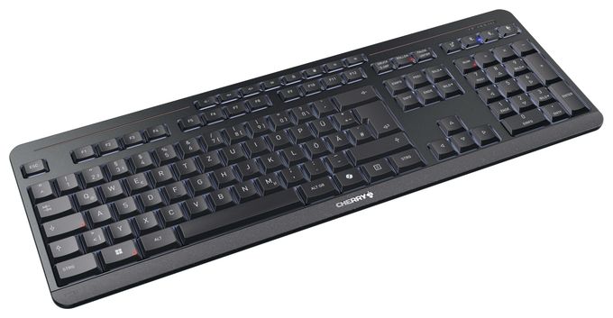 LED Heimbüro Tastatur USB + RF Wireless + Bluetooth 2.4 GHz  Stream Ultimate (Schwarz) 