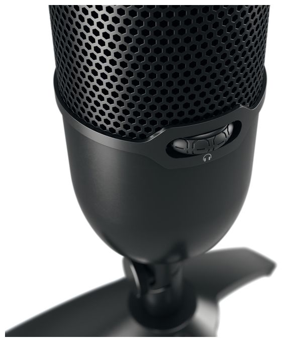 Kabelgebunden Tischmikrofon 96 kHz USB  UM 3.0 (Schwarz) 
