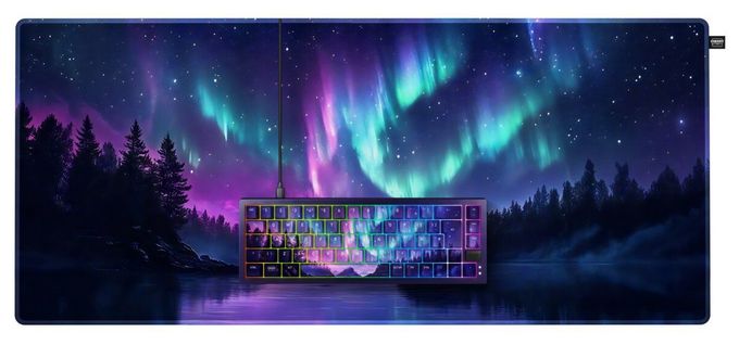RGB-LED Home Tastatur USB  XTRFY K5V2 & GP6 Northern Light Bundle (Mehrfarbig) 
