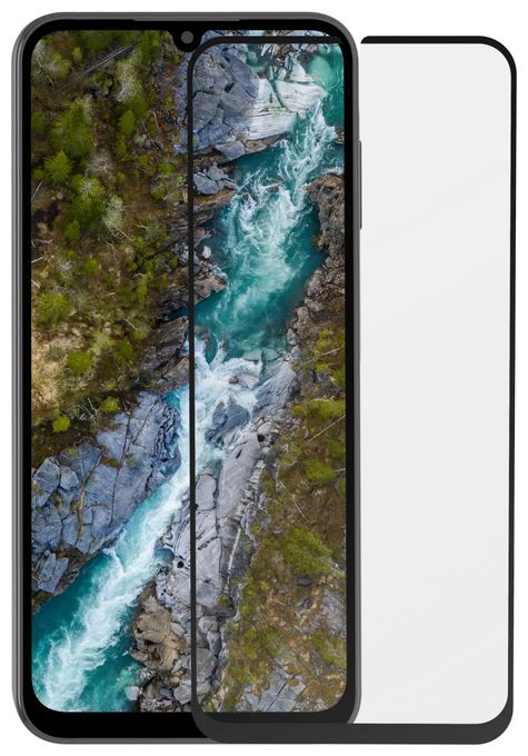 Klare Bildschirmschutzfolie Kunststoff 9H für  Samsung Galaxy A15 Antibakteriell eco-shield 