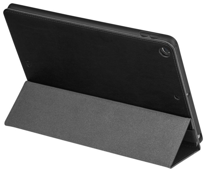 Flip case aus Kunstleder für Apple iPad (2021) bis 25,9 cm (10.2") Kratzresistent mit Magnetverschluss (Schwarz) Oslo 