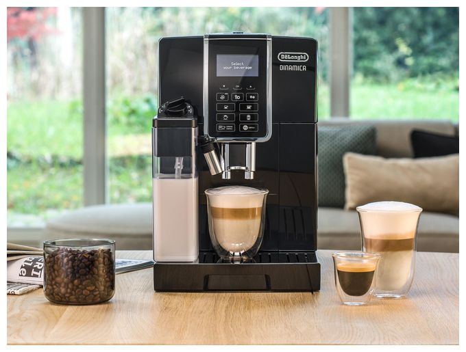 Kaffeevollautomat 15 bar 300 g AutoClean  Dinamica ECAM356.57.B (Schwarz) 
