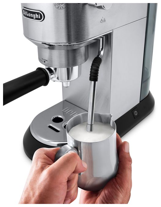Siebträger Kaffeemaschine 15 bar 1300 W  EC885.M Dedica Arte (Silber) 