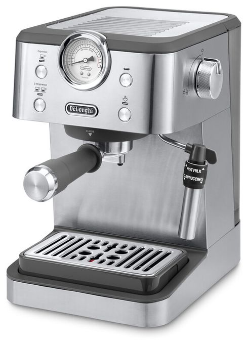 Siebträger Kaffeemaschine 15 bar 1350 W  EM450.M Linea Classic (Schwarz, Edelstahl) 