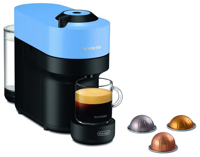 Nespresso Kapselmaschine 0,56 l  ENV90.A Vertuo Pop (Schwarz, Blau) 
