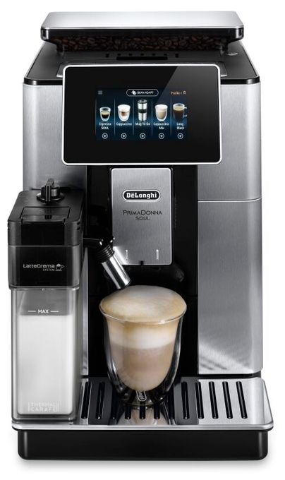 Kaffeevollautomat 2,2 l 500 g (Metal Black) PrimaDonna Soul ECAM610.75.MB 
