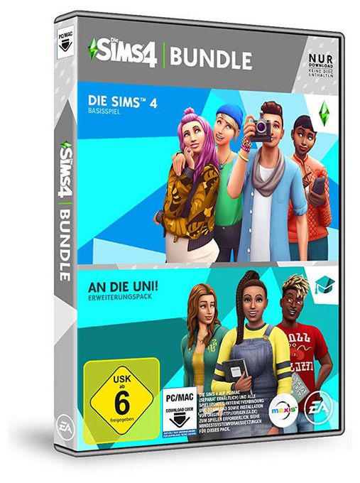 Die Sims 4 Bundle: Die Sims 4 + An die Uni! (PC) 