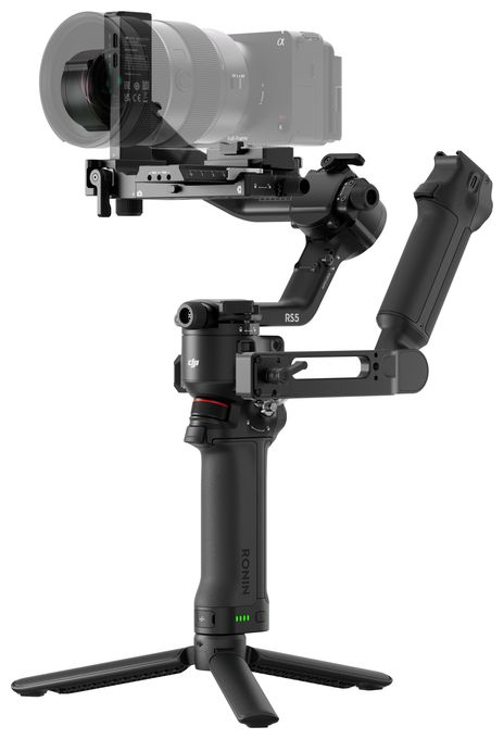 Stativ Gimbal für Kamera faltbar Bluetooth  RS5 Combo (Schwarz) 