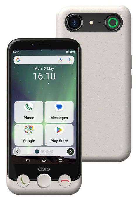 64 GB 4G Smartphone 11,4 cm (4.5 Zoll) 2,0 GHz Android 13 MP Einzelne Kamera Kamera Dual Sim WiFi 5  Aurora A10 (Schwarz, Weiß) 