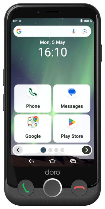64 GB 4G Smartphone 11,4 cm (4.5 Zoll) 2,0 GHz Android 13 MP Einzelne Kamera Kamera Dual Sim WiFi 5  Aurora A10 (Schwarz) 
