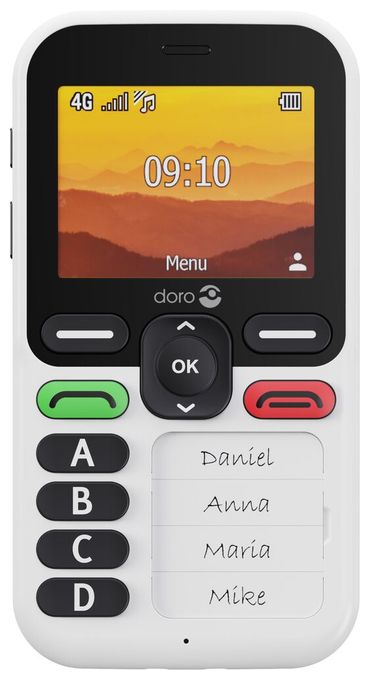 4G Smartphone 6,1 cm (2.4 Zoll 1 GHz Single SIM  Leva X10 (Schwarz, Weiß) 