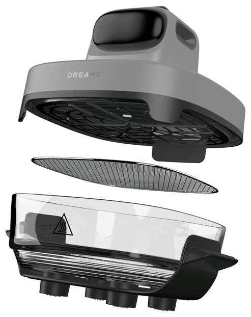 Heißluftfritteuse 1500 W (Schwarz, Transparent, Weiß) Tasti 
