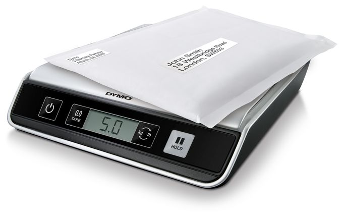 DYMO M10 Paketwaage | bis zu 10 kg | USB Briefwaage mit LCD-Bildschirm | 20 cm x 20 cm 