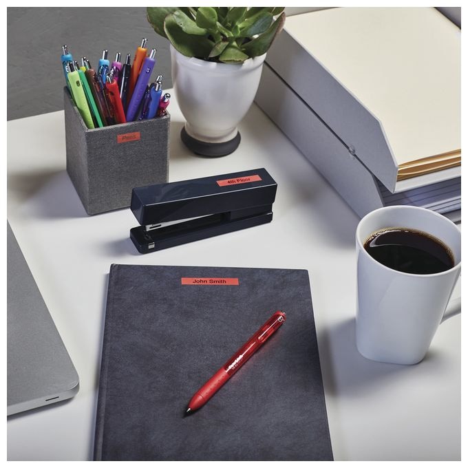 DYMO Original D1-Etikettenband | schwarz auf rot | 9 mm x 7 m | selbstklebendes Schriftband | für LabelManager-Beschriftungsgerät 