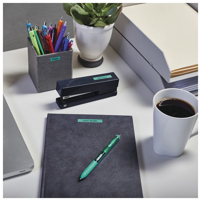 DYMO Original D1-Etikettenband | schwarz auf grün | 9 mm x 7 m | selbstklebendes Schriftband | für LabelManager-Beschriftungsgerät 