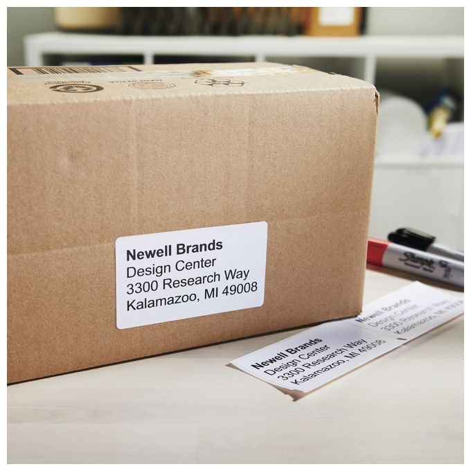 DYMO Original LabelWriter Versand/Namensschild-Etiketten | 102 mm x 59 mm | 2 Rollen mit je 575 leicht ablösbaren Etiketten (1.150 Etiketten) | für LabelWriter 4XL/5XL Etikettendrucker 