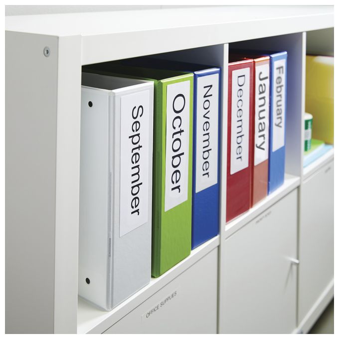 DYMO Original LabelWriter-Mehrzwecketiketten/große Ordnerrücken-Etiketten | 59 mm x 190 mm | Rolle mit 110 leicht ablösbaren Etiketten | selbstklebend | für LabelWriter Etikettendrucker 