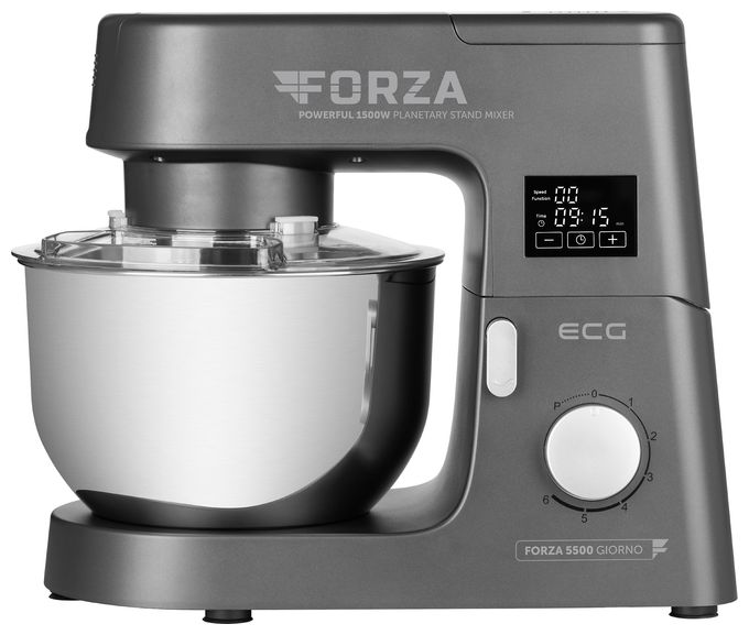 1500 W Küchenmaschine 6,5 l  Forza 5500 (Schwarz, Edelstahl) 