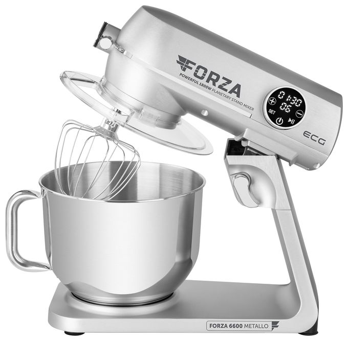 1800 W Küchenmaschine 6,5 l  Forza 6600 (Silber, Edelstahl) 