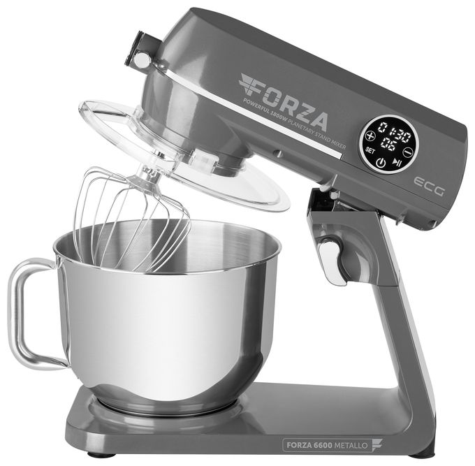 1800 W Küchenmaschine 6,5 l  Forza 6600 (Schwarz, Edelstahl) 