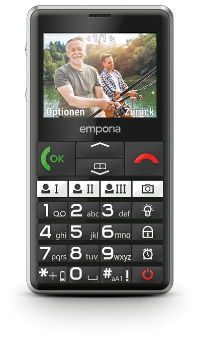 4G Smartphone 5,87 cm (2.31 Zoll) 2 MP Single SIM  Pure V76 (Schwarz) 