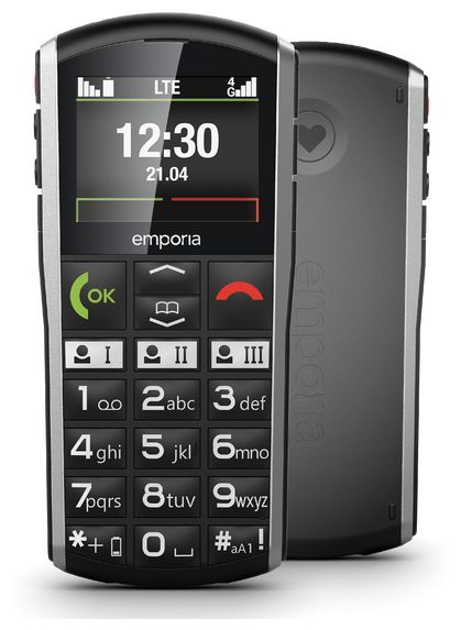 4G Smartphone 5,08 cm (2 Zoll) Single SIM  SimpliCity V27 (Schwarz, Silber) 