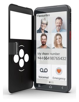 Folio für Emporia SMART.6lite, SMART.7lite, ME.7  Smartcover (Schwarz) 
