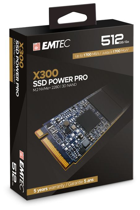 512 GB SSD PCI Express 3.0 M.2 X300 Power Pro 
