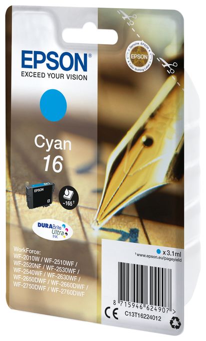Singlepack Cyan 16 DURABrite Ultra Ink 