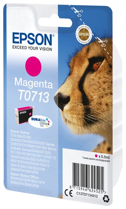 Singlepack Magenta T0713 DURABrite Ultra Ink 
