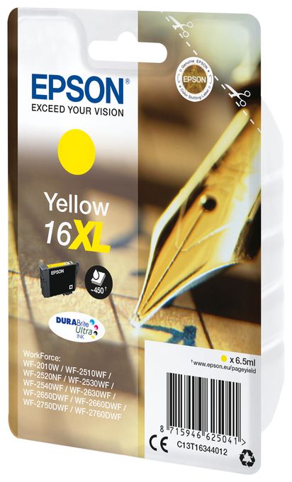 Singlepack Yellow 16XL DURABrite Ultra Ink 