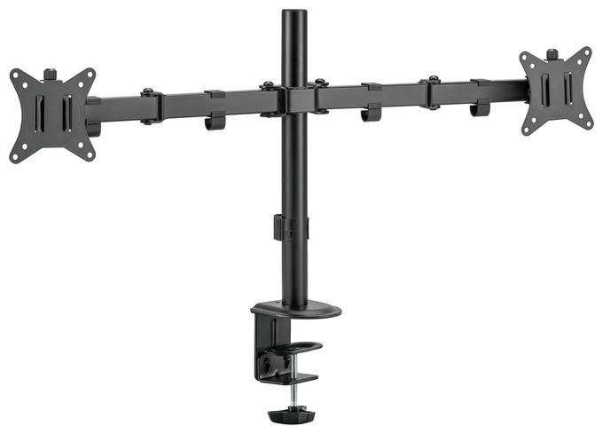 17"-32" Gelenk-Dual-Monitor-Tischhalterung 