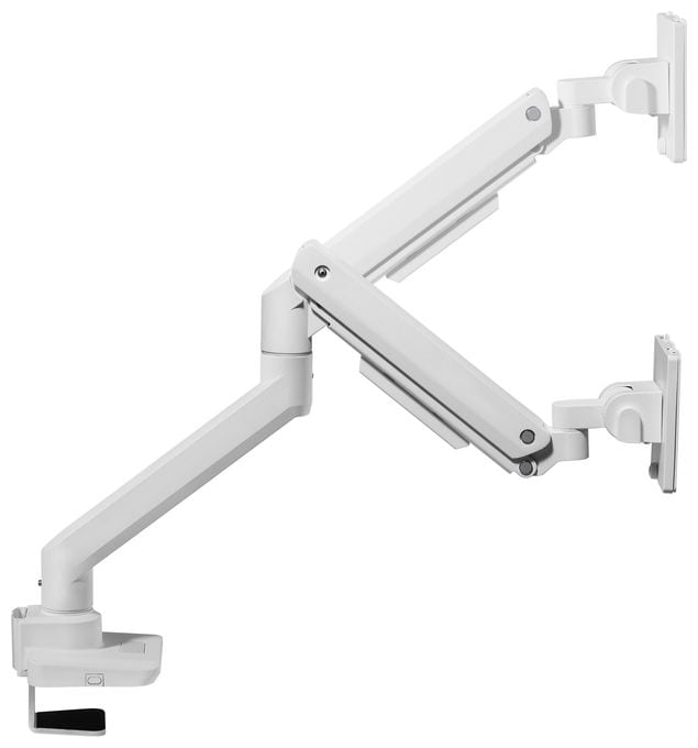 17"-49" Schwerlast-Monitor-Schreibtischhalterung, Weiß 