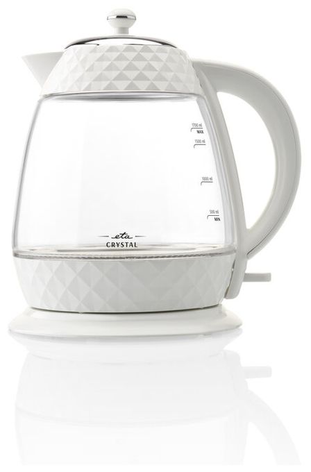 1,7 l Wasserkocher 2200 W  Crystal (Transparent, Weiß) 