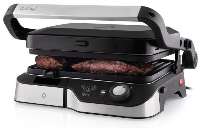 2000 W mit 308 x 230 mm Fläche  DeliChef (Schwarz) 