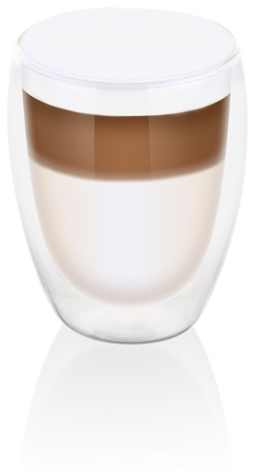  Doppelwandige Latte Macchiato Gläser (Transparent) 