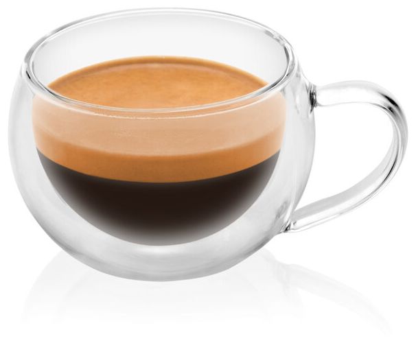  Doppelwandige Lungo Gläser (Transparent) 