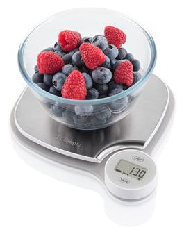 Elektronische Küchenwaage bis 5 kg Genauigkeit 1 g  ECOlogic (Grau) 