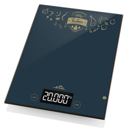 Elektronische Küchenwaage bis 20 kg Genauigkeit 1 g  Farmer (Schwarz) 