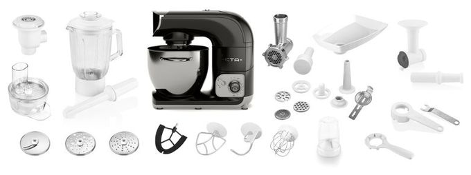 1200 W Küchenmaschine 5,5 l  Gratus Storio (Schwarz) 